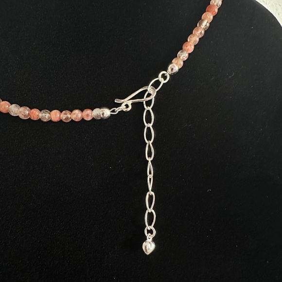 Pink Strawberry Quartz Beaded Necklace by Jay King - Picture 4 of 6